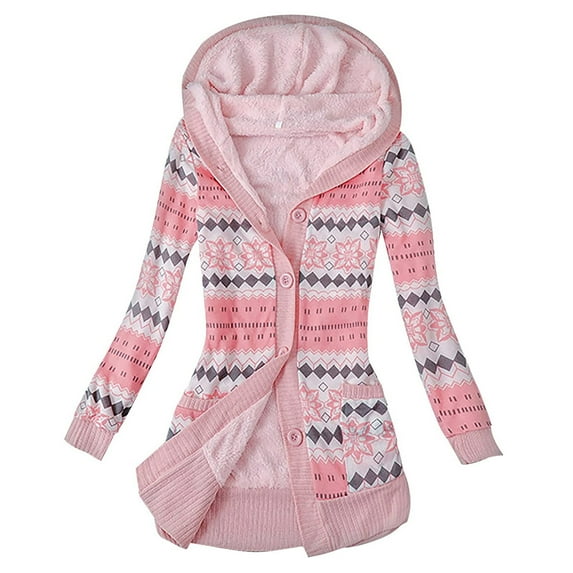 Vedolay Long Cardigans for Women Knit Cardigan Coats Oversized Fall Dressy Casual Jackets 2023 Pink,S