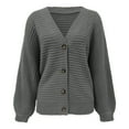 thumbnail image 1 of Vedolay Long Cardigans for Women Long Sleeve Cardigan Sweaters Open Front Button Down Loose Sweaters Gray,S, 1 of 5
