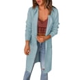 thumbnail image 1 of Vedolay Long Cardigans for Women Long Sleeve Open Front Sweaters Coat 2023 Blue,M, 1 of 3