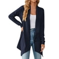thumbnail image 1 of Vedolay Long Cardigans for Women Open Front Cardigan Coat Knit Coats for Women 2023 Navy,S, 1 of 5