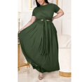thumbnail image 1 of Vedolay Long Dress Women's Summer Casual Floral Printed Bohemian Spaghetti Strap Floral Long Maxi Dress with Pockets,Green XL, 1 of 5