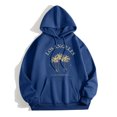 thumbnail image 1 of Vedolay Long Sleeve Shirts Women's 2023 Oversized Half Zip Pullover Long Sleeve Sweatshirt Quarter Zip Hoodie Sweater,Blue XL, 1 of 4