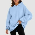 thumbnail image 1 of Vedolay Long Sleeve Shirts for Women 2023 Fall 2023 Crewneck Pullover Casual Sweatshirts,Light Blue S, 1 of 5