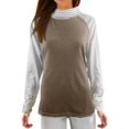 thumbnail image 1 of Vedolay Long Sleeve T Shirts for Women Casual Puffy Button Up Blouses Khaki,L, 1 of 5