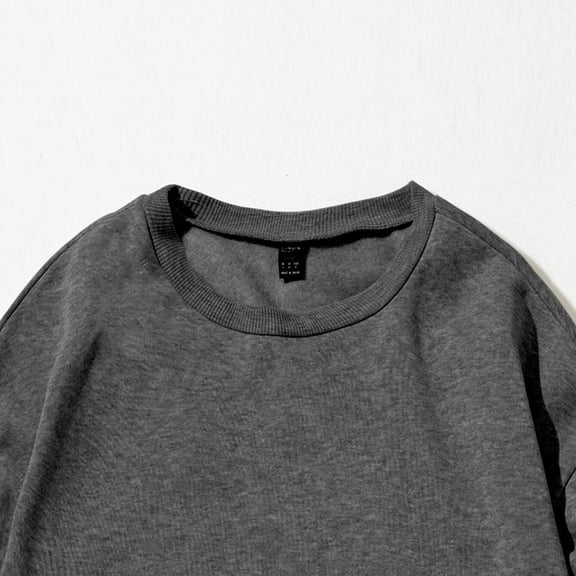 Vedolay Long Sleeve Tops Hoodies for Women Oversized Crewneck Sweatshirts Pullover Workout Tops Fall Long Sleeve Teen,Dark Gray XXL