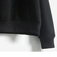 thumbnail image 1 of Vedolay Long Sleeve Tops Women's Oversized Sweatshirt Crew Neck Long Sleeve Casual Slit Sloucthy Pullover Top,Black XL, 1 of 4