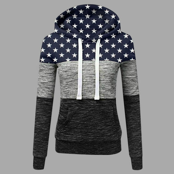 Vedolay Long Sleeve Tops Womens 2023 Crewneck Oversized Pullover Casual Comfy Fall Fashion Hoodies,Navy XL