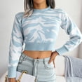 thumbnail image 1 of Vedolay Long Sweaters for Women 2023 Casual Turtleneck Long Sleeve Striped Loose Pullover Sweater,Blue S, 1 of 5