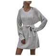 thumbnail image 1 of Vedolay Long Sweaters for Women 2023 Long Sleeve Rib Turtleneck Top Pullover Sweater Beige,M, 1 of 5