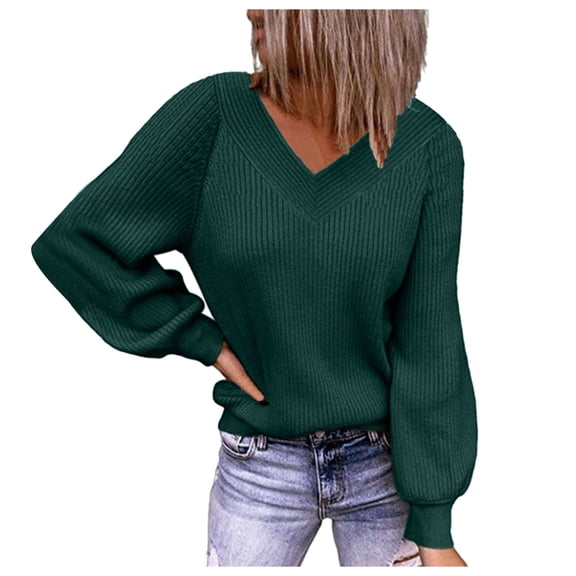Vedolay Long Sweaters for Women Round Neck Long-Sleeved Leopard Print Hooded Sweater Top Green,XL