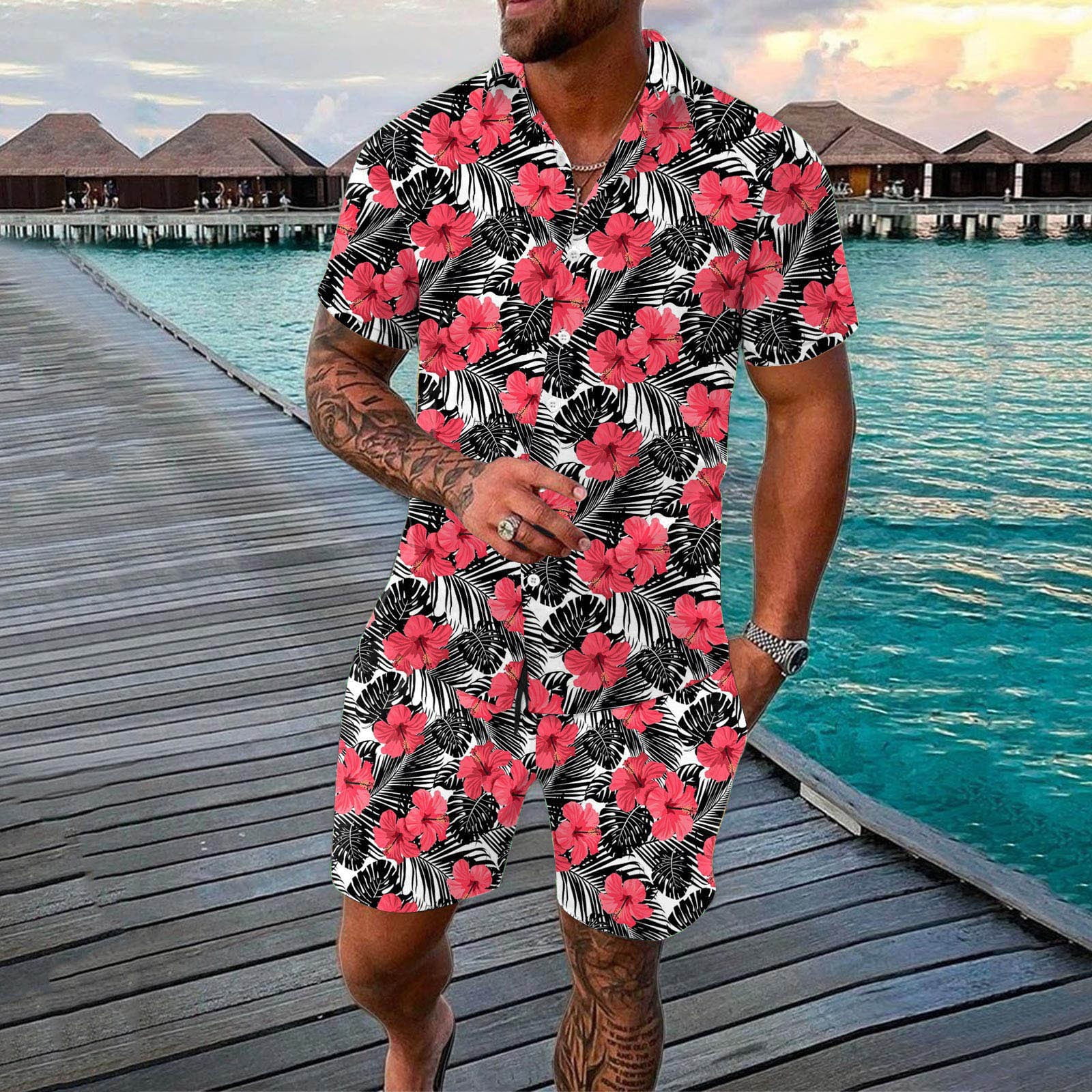 Vedolay Matching Short Sets For Men 2023 Mens Sport Set Summer