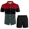 thumbnail image 1 of Vedolay Matching Short Sets For Men Men's Mesh T Shirts and Shorts Set Summer Outfits 2 Piece Tee Workout Set,AG XXL, 1 of 3
