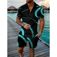 thumbnail image 1 of Vedolay Matching Short Sets Mens 2 Piece Sets Short Sleeve Tee & Shorts Set Jogging Tracksuits Sweat Outfit,Mint Green XXL, 1 of 3