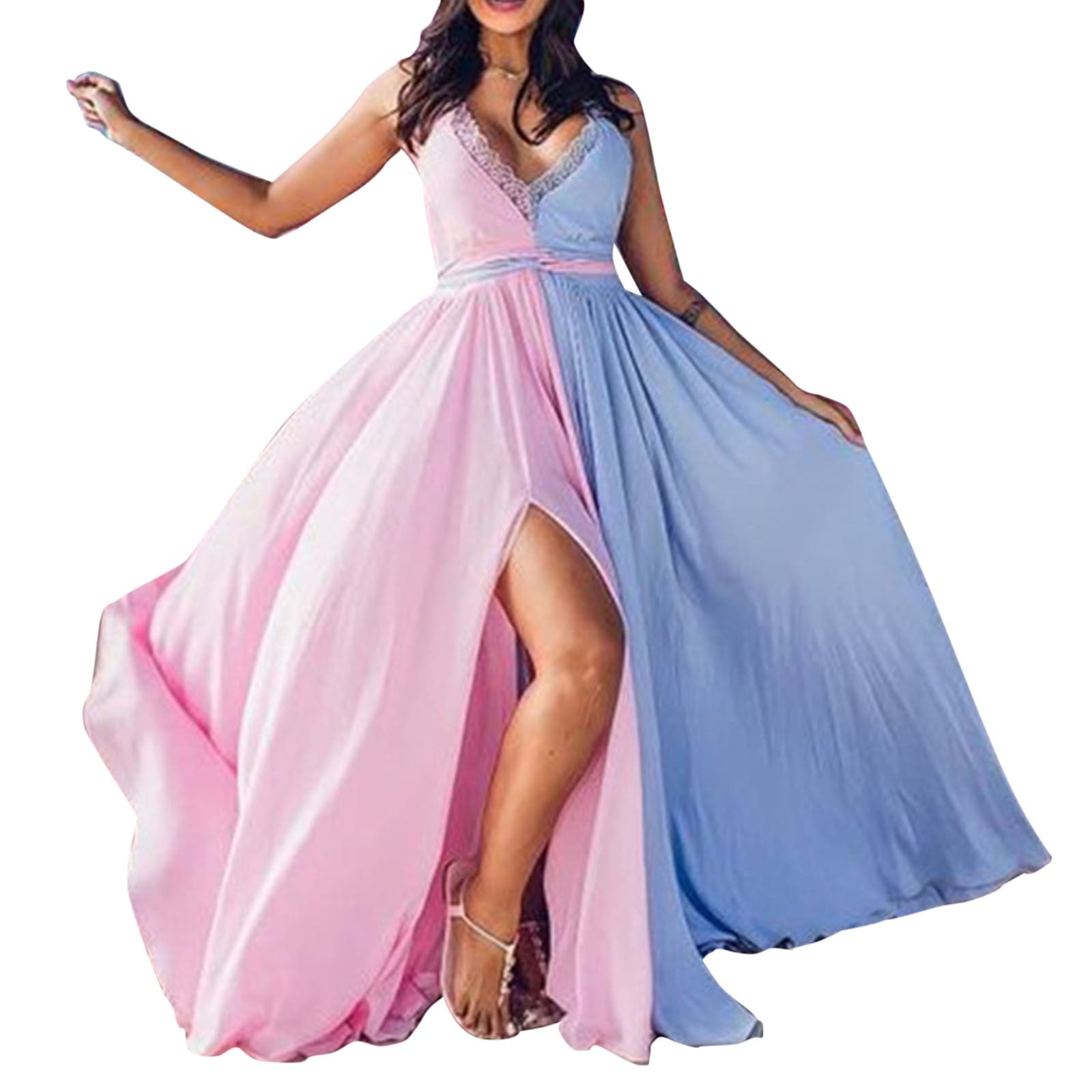 pink blue dress women Vintage Mod Colorful Floral Dress for Saks Fifth Avenue. Green with Pi main image 0