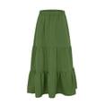 thumbnail image 1 of Vedolay Maxi Skirt Women's Low Waist Button Bodycon Mini Cargo Skirt with Pocket,Army Green L, 1 of 5