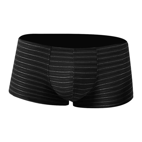 Vedolay Men Brief Men's Underwear Print Short Leg Split Sides Loose Fit Casual Panties,Navy L