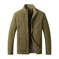 thumbnail image 1 of Vedolay Men Coats Winter 2023 Fall Coat Cardigan Outerwear Jacket Khaki,4XL, 1 of 4