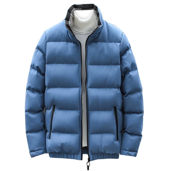 Vedolay Men Coats for Winter 2023 Fashion Winter Coat Fall Coat Jacket Blue,M