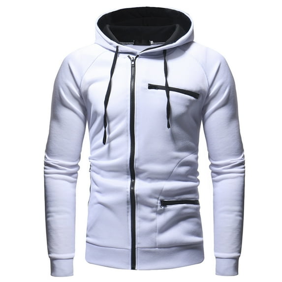 Vedolay Men Coats for Winter Open Front Fall Coat for Men Jacket Coat White,M