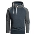 thumbnail image 1 of Vedolay Men Hoodies Lightweight Baggy Sweatshirts Stylish Blouses Tunic Tops Blue,3XL, 1 of 3