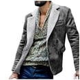 thumbnail image 1 of Vedolay Men Jackets for Winter 2023 Fall Fall Fashion Clothes Classy Open Front Cardigans Grey,M, 1 of 5