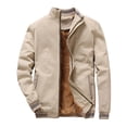 thumbnail image 1 of Vedolay Men Jackets for Winter 2023 Fall Fall Fashion Clothes Classy Open Front Cardigans Khaki,XL, 1 of 4