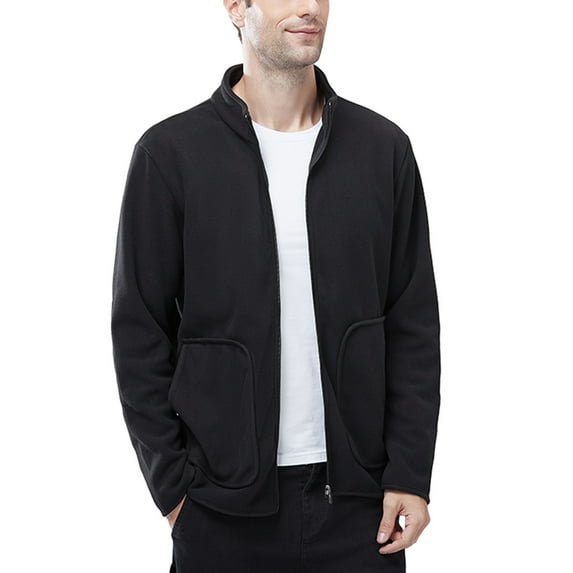 Vedolay Men Jackets for Winter Casual Warm Business Coat Fall Coat Jacket Black,4XL