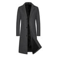thumbnail image 1 of Vedolay Men Jackets for Winter Long Cardigan Blazer Jackets Fall Dressy Casual Jackets Clothes Dark Gray,3XL, 1 of 4