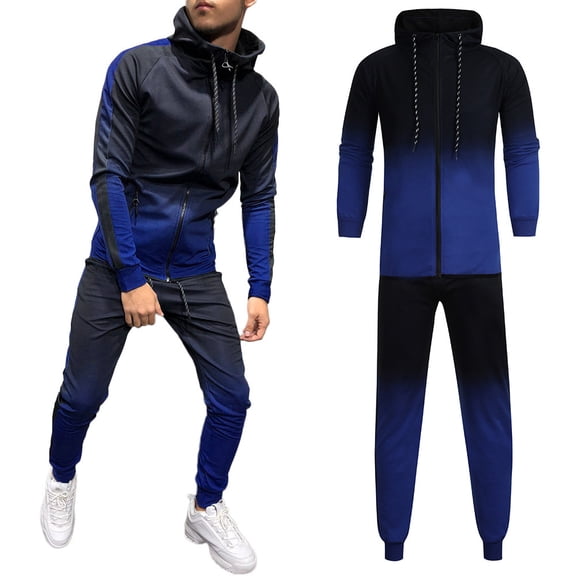 Vedolay Men Long Sleeve Sweatshir 2023 Oversized Sweatshirt Sweater Pullover Tops for Men Blue,L