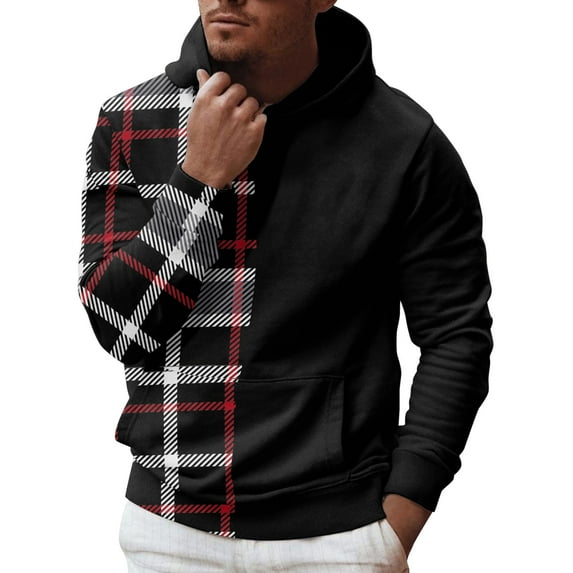 Vedolay Men Long Sleeve Sweatshir Hoodies Sweater Coat Winter Warm Zipper Coat Outwear Black,L