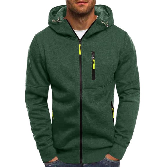 Vedolay Men Long Sleeve Sweatshir Loose Soft Long Sleeve Men's Pullover Tops Shirts Green,L