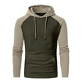 thumbnail image 1 of Vedolay Men Long Sleeve Sweatshir Pullover Long Sleeve Hoodies Tops Fall 2023 Clothes Army Green,2XL, 1 of 4