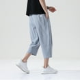 thumbnail image 1 of Vedolay Men Pants Casual Slim Fit Pants Fashion Men Casual Work Cotton Blend Elastic Waist Long Pants High Waisted Cargo Pants,Gray 3XL, 1 of 5