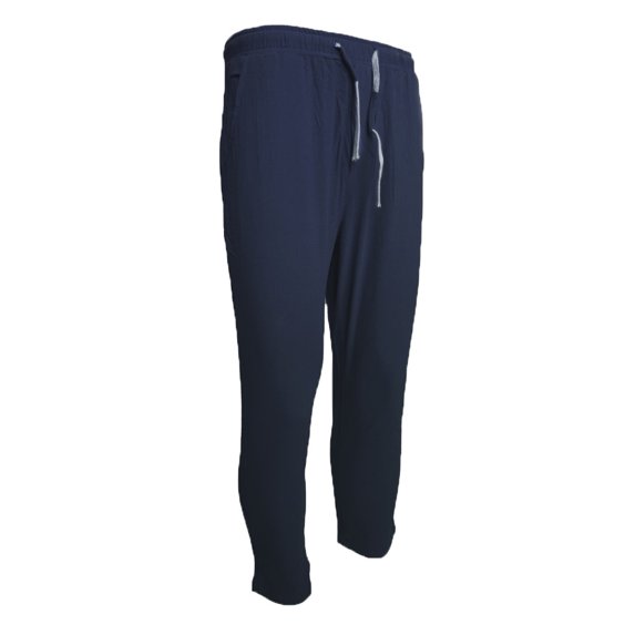 Vedolay Men Pants Casual Stretch Men's Overalls Drawstring Multi Pocket Casual Pants Hiking Pants Cotton Twill Pants,Navy M