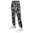 thumbnail image 1 of Vedolay Men Pants Mens Cotton Linen Pants Casual Print Slim Fit Drawstring Waist Trousers,Navy 3XL, 1 of 4