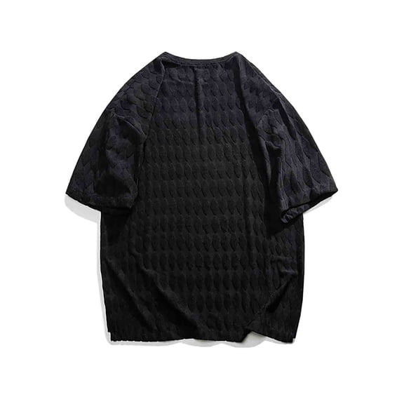 Vedolay Men Shirts Casual Fashion Men's T Shirt Cotton Graphic Short Sleeve Clothing,Black M