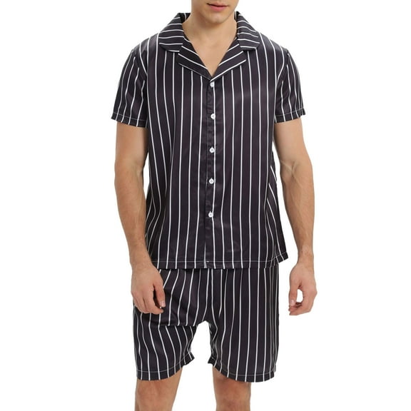 Vedolay Men Short Sets Outfits 2 Piece Men's 2 Piece Summer Short Outfits Fashion Polo Shirt Casual Short set,Dark Gray M