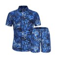 thumbnail image 1 of Vedolay Men Short Sets Outfits 2 Piece Mens 2 Piece Outfits Short Sets Short Sleeve T Shirt and Shorts,Blue 3XL, 1 of 5
