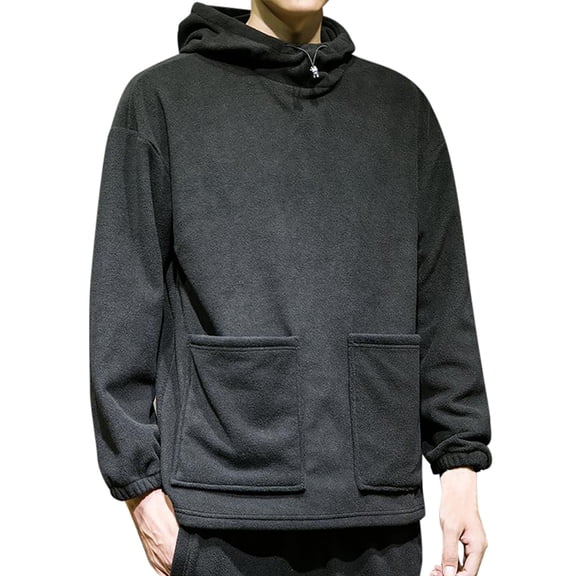 Vedolay Men Sports Active Sweatshirt Blouses Long Sleeve Fall Crew Neck Sweatshirt Black,2XL