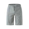thumbnail image 1 of Vedolay Men's 2 Piece Zipper Tops and Shorts Set Solid Color Suits,Gray XL, 1 of 5