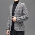 thumbnail image 1 of Vedolay Men's 2023 Jackets Men's Casual Lapel Single Long Sleeve Office Work Suit Jacket,Gray L, 1 of 5