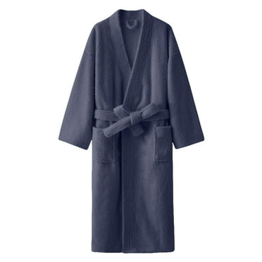 Vedolay Men's Big & Tall Cotton Robe (Navy,XXL)