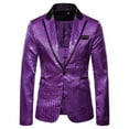 thumbnail image 1 of Vedolay Men's Blazers Business Casual Blazer Work Office Coats 2023 Purple,2XL, 1 of 5