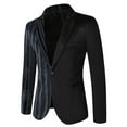thumbnail image 1 of Vedolay Men's Blazers Slim Fit Lapel Office Work Autumn New Jacket Coat Navy,2XL, 1 of 3