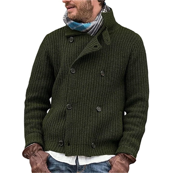 Vedolay Men's Cardigan Long Sleeve Open Front Coat 2023 Green,M