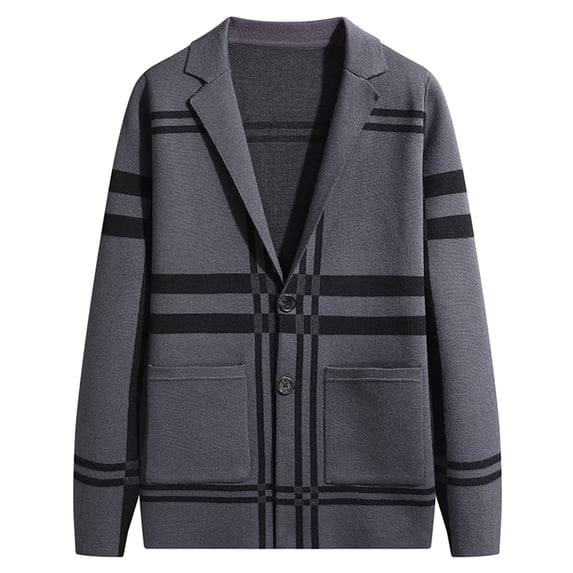 Vedolay Men's Cardigan Sweater Fashion Winter Causal Slim Sweatshirt Jacket Outwear Sweater Grey,XL