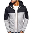 thumbnail image 1 of Vedolay Men's Cardigan Sweater Winter Knit Full-Zipper Sweater Slim Fit Grey,3XL, 1 of 5