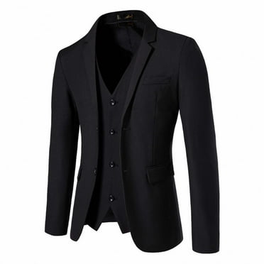 Vedolay Men's Casual Blazer Two Buttons Lightweight Sport Coats Unlined Suit Jacket (Black,6XL)
