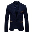 thumbnail image 1 of Vedolay Men's Coat Mens Oversized Casual Long Sleeve Single Button Office Business Jackets Blazer,Navy M, 1 of 4