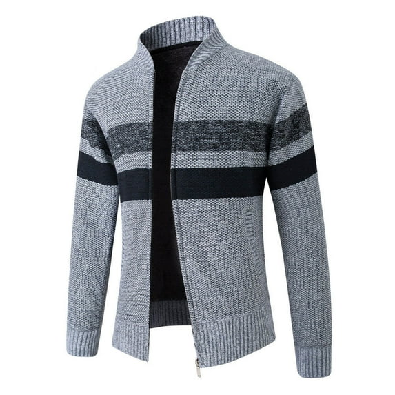 Vedolay Men's Coats Casual Fall Coat Front Open Work Winter Jacket Grey,XL